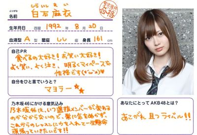 白石麻衣オーディション
